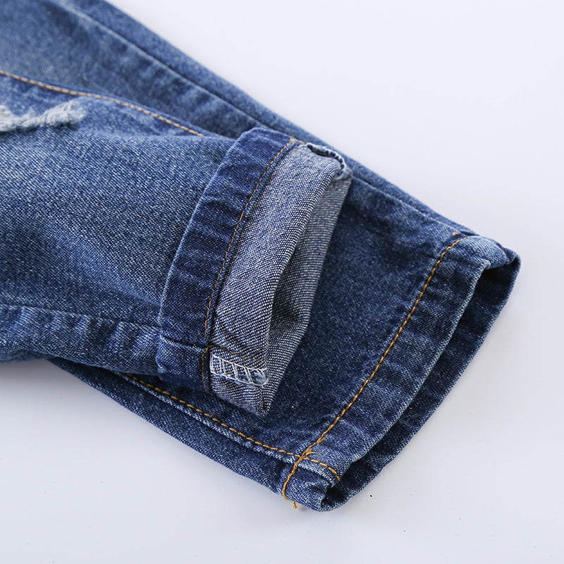 Boys' & Girls' Urban Ripped Destructed Stretch Denim Trousers — Premium Apparel Deal | Everyday Home Deal