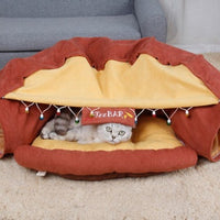 Pet Cats Tunnel Interactive Play Toy Mobile Collapsible Ferrets Rabbit Bed tunnels Indoor Toys Kitten Exercising Products