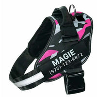 Personalized Custom Reflective Breathable Dog Harness NO PULL Adjustable Pet Harness For Small Large Dog Harness Vest With Patch