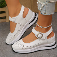 European And American Wedge-heel Roman-style Womens Shoes Size 43