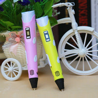 3D print pen 3D pen two generation graffiti 3D stereoscopic paintbrush children puzzle painting toys