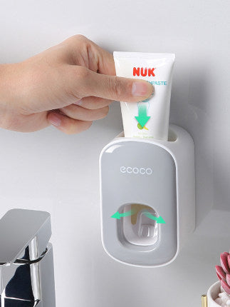 Wall Mounted Automatic Toothpaste Holder Bathroom Accessories Set Dispenser | Everyday Home Deal