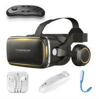 Original VR Shinecon  Gafas De Realidad Virtual 120 Fov 3D Gafas Google Carton Con Auriculares Estereo Caja Para Smartphone