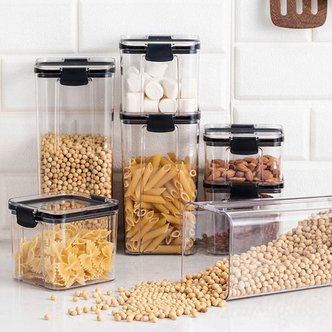 Transparent Grain Storage Box with Lid | Rice Cereal Food Container | Everyday Home Deal