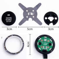 12V universal model One-key start Anti-theft alarm
