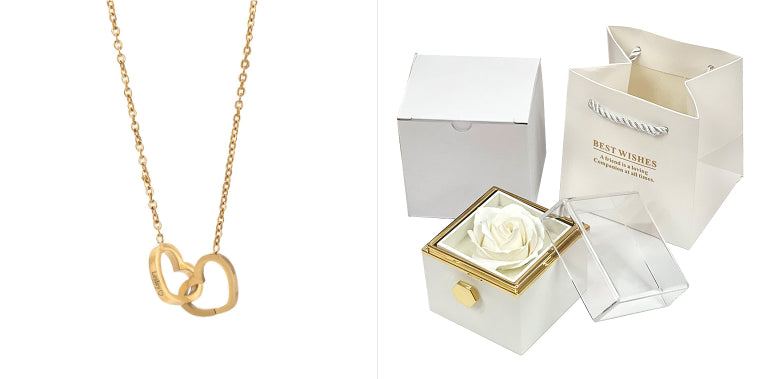 Rotating Soap Flower Rose Gift Box Creative Rotating Rose Jewelry Packaging Box Valentine's Day Gift For Women | Everyday Home Deal
