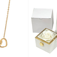 Rotating Soap Flower Rose Gift Box Creative Rotating Rose Jewelry Packaging Box Valentine's Day Gift For Women | Everyday Home Deal