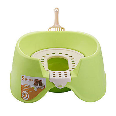 Spillproof Cat Litter Pan Semi-Enclosed Oversize Cat Toilet - Premium Best Pet Care Deal | Everyday Home Deal