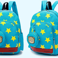 A small bear nursery school bag double shoulder bag