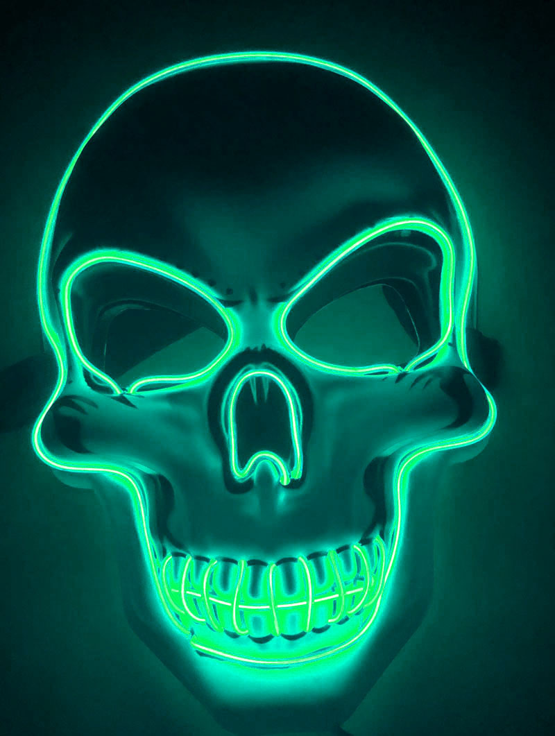 Halloween Skeleton Mask LED Glow Scary Mask | Everyday Home Deal