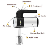 500W Electric Hand Mixer 5-Speed | Egg Beater & Dough Mixer | Everyday Home Deal