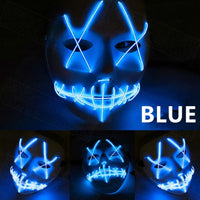 Halloween Led Glowing Full Face Mask
