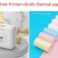Mini Bliuetooth Wireless Thermal Printer Paper Sticker Label Printer