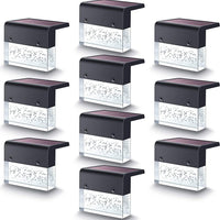 Waterproof New RGB LED Solar Light Step Fence Light