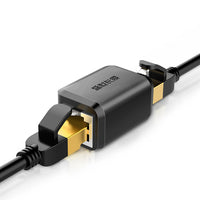 Network Cable Adapter RJ45 Network Broadband Dual-pass Straight-through Plug Connector