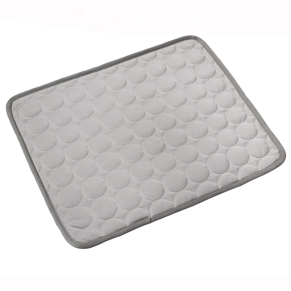 Ice-Silk Pet Cooling Mat — Self-Cooling Pad for Dogs & Cats, 70×56cm (Blue)