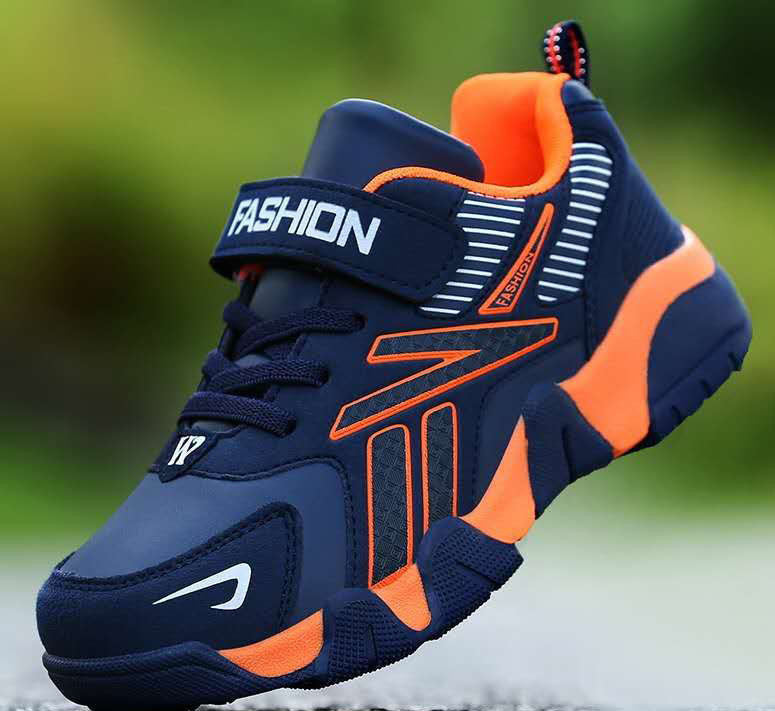 Kids' Premium Anti-Slippery Leather Sports Sneakers — Premium Footwear Deal | Everyday Home Deal