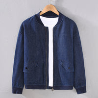 Japanese-style Retro Baseball Jacket For Young Men Casual And Relaxed Fit