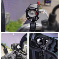 2pcs M5 Spotlight Ultra Bright LED Fog Lights, Headlights, Motorcycles, Cars, Projectors, Waterproof, Universal, Suitable For Motorcycles, SUV, Small, Auxiliary, Spotlight, 12W