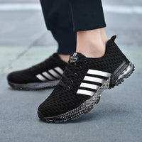 Unisex Breathable Fly-Woven Mesh Couple Sports Jogging Sneakers — Premium Footwear Deal | Everyday Home Deal