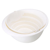 Double-Layer Drain Basket | Fruit Vegetable Rice Strainer | Everyday Home Deal