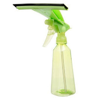 Glass Cleaning Brush with Water Spray Window Cleaner High-quality Aluminum Long Handle Wiper and Cloth Combo Silicone