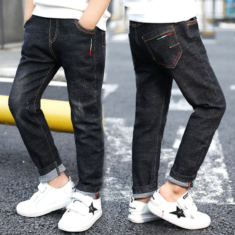 Boys' Urban Minimalist Comfort Stretch Denim Trousers — Premium Apparel Deal | Everyday Home Deal