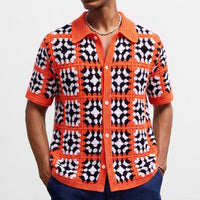 Knitted European And American-style Casual Short-sleeve Resort Wear - Premium Apparel Deal | Everyday Home Deal