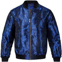 Mens Stylish Trendy Jacket With A Stand-up Collar