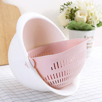 Double-Layer Drain Basket | Fruit Vegetable Rice Strainer | Everyday Home Deal
