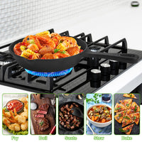 3-Piece Pre-Seasoned Cast Iron Skillet Set – 6", 8" & 10" Oven-Safe Frying Pans for Indoor & Outdoor Cooking | Everyday Home Deal