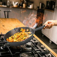 3-Piece Pre-Seasoned Cast Iron Skillet Set – 6", 8" & 10" Oven-Safe Frying Pans for Indoor & Outdoor Cooking | Everyday Home Deal