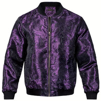Mens Stylish Trendy Jacket With A Stand-up Collar