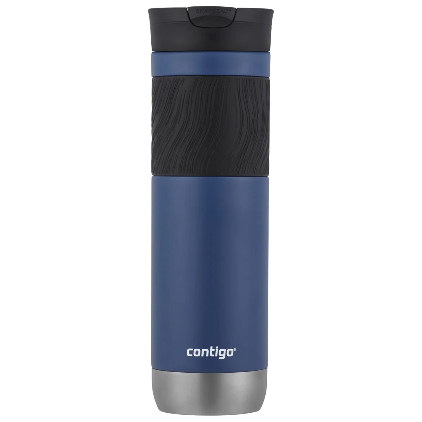 Byron 2.0 Stainless Steel Travel Mug with SNAPSEAL Lid and Grip Blue, 24 Fl Oz.