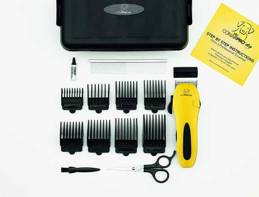 CONAIRPROPET Pet Grooming Kit Including Trimmer, 8 Trimmer Attachments, and Shears