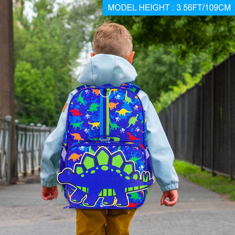 Boys' Blue Anime Cartoon 3-Piece School Backpack Set — Premium Utility Deal | Everyday Home Deal