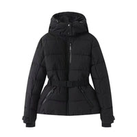 New Multi-color Ski Quilted Hooded Puffer Jacket