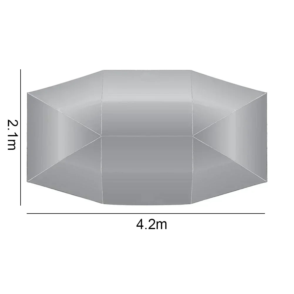 Super Large Car Sunshade Umbrella Fully Automatic Folding Roof Summer Sunscreen Shed Remote Control Portable Canopy Cover