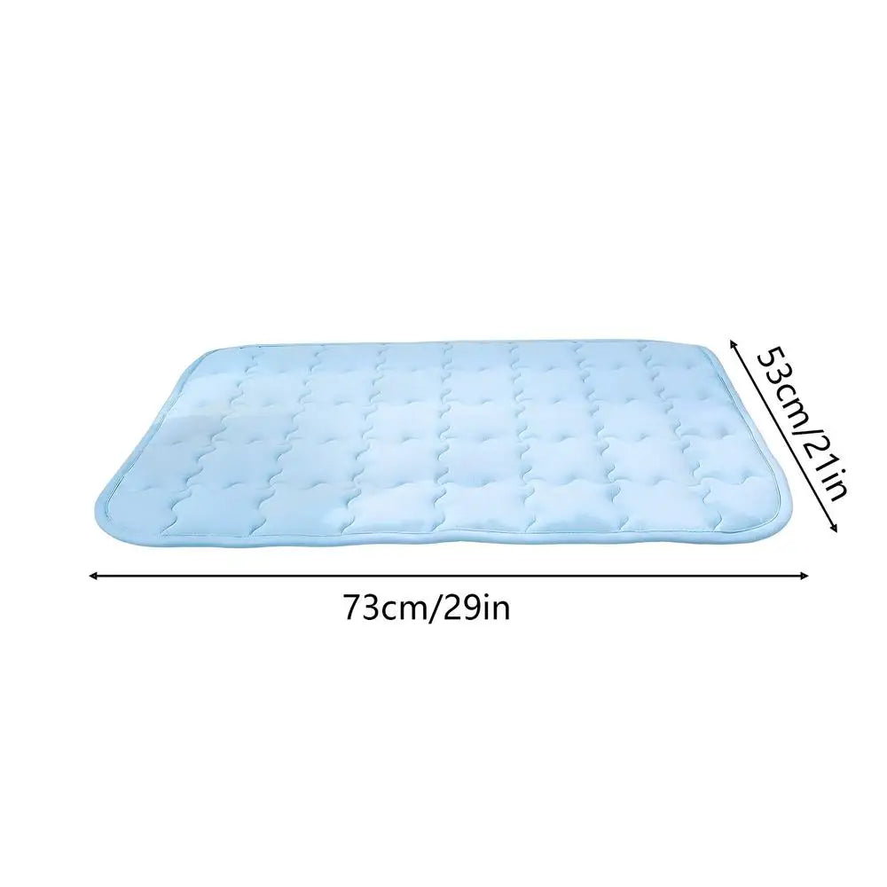 Dog Cooling Mat Indoor Non Slip Washable Portable Pet Cooling Mat Cat Bed for Small Medium Large Cat Summer Home Balcony Indoor