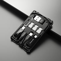 Multifunctional Travel Survival Card All-in-One Data Cable