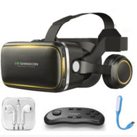 Original VR Shinecon  Gafas De Realidad Virtual 120 Fov 3D Gafas Google Carton Con Auriculares Estereo Caja Para Smartphone