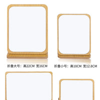 Wooden Folding Desktop Makeup – Mirror Beauty Dressing
