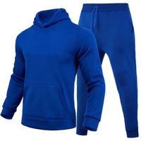 Women's Casual Versatile Solid Color Hoodie Set