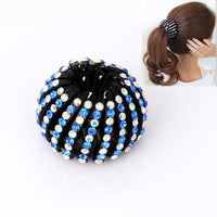 Bird's Nest Hairpin Color Rhinestone Ponytail Ball Hairpin - Premium Fashion Deal | Everyday Home Deal