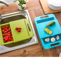 Multifunction Cutting Board with Sink Drain Basket | Kitchen Chopping Board | Everyday Home Deal