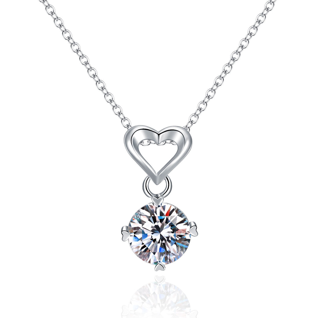 Moissanite Heart Necklace | Everyday Home Deal