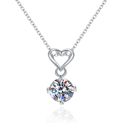 Moissanite Heart Necklace - Best Jewelry Deal | Everyday Home Deal