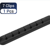 Silicone USB Cable Winder Desktop Cable Organizer Management Multipurpose Clips Cables Protector For Wired Headphones