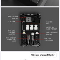 Multifunctional Travel Survival Card All-in-One Data Cable