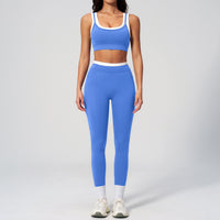 Contrast Nude Yoga Suit Thread